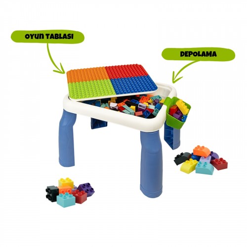 Büyük Sandalyeli 64 pcs Bi-Bloks Masası URT035-002